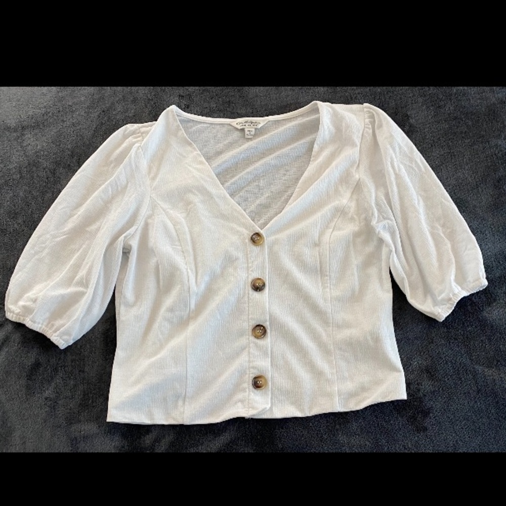 White button blouse